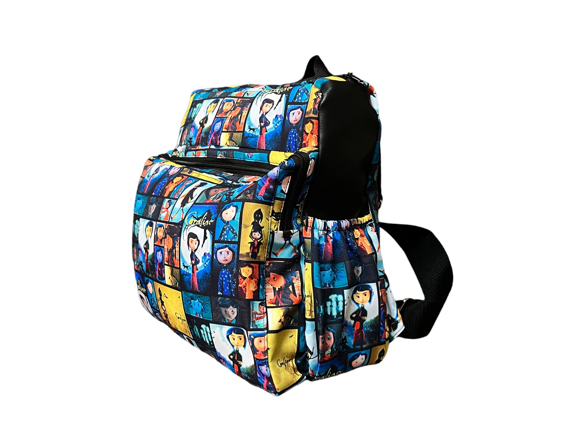 Coraline Themed Backpack - Stylish Diaper Bag for Moms, Baby Essentials Organizer, Perfect for Travel, Daycare & Outdoor Adventures