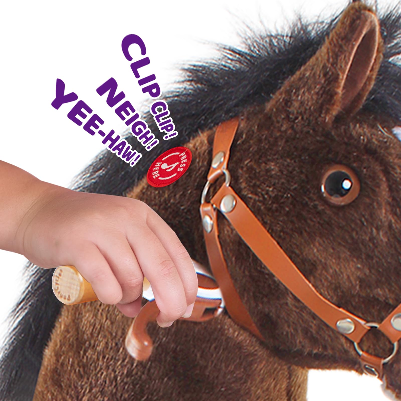 PonyCycle Ride-On Horse Toy for Kids Ages 4-8 | Large 36
