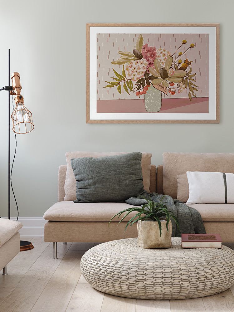Best in Bloom Framed Art Print - Floral Wall Decor for Living Room, Bedroom & Office - Perfect Home Decor Gift for Housewarming & Special Occasions
