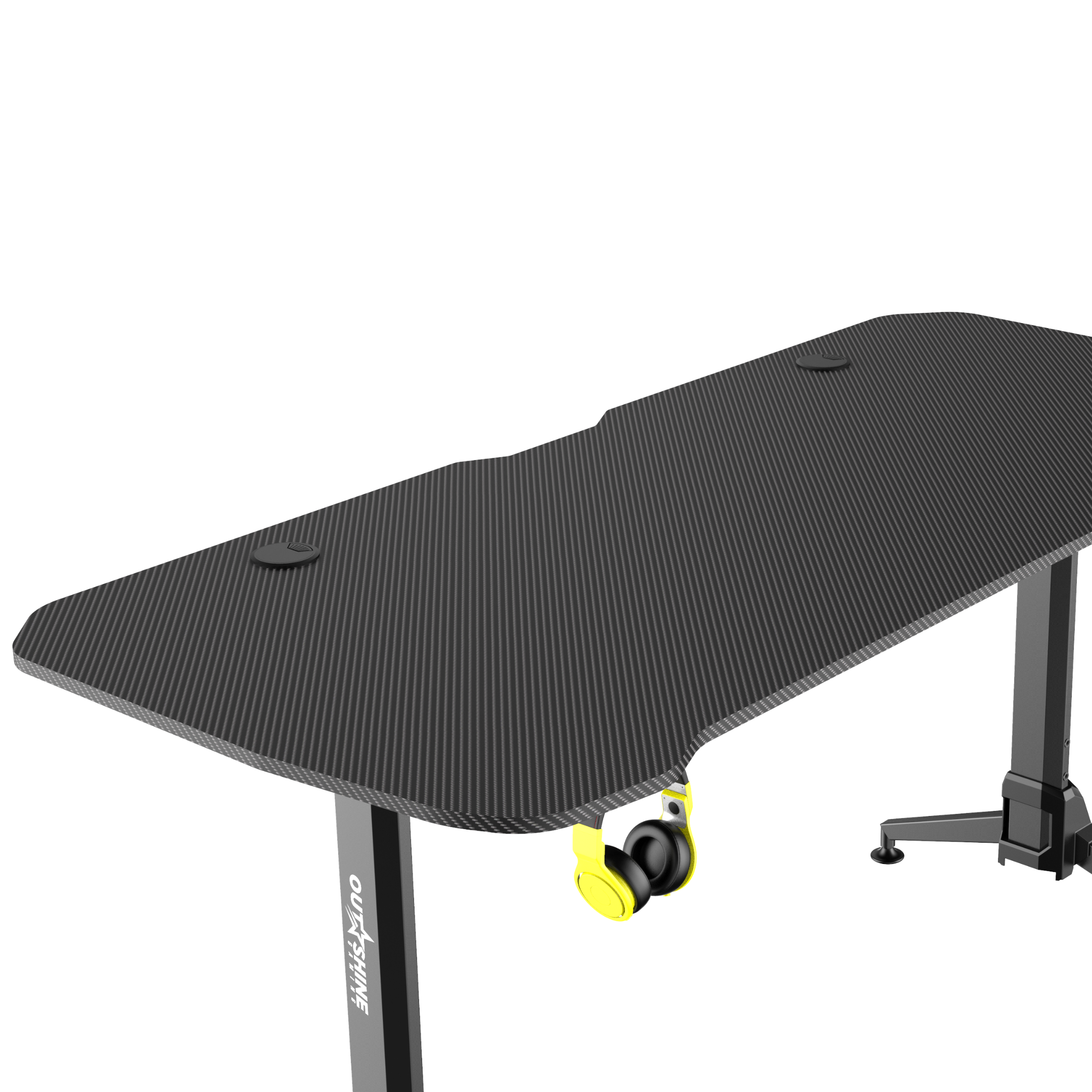 Premium 160cm Wide Gaming Desk - Ergonomic Computer Desk for PC & Console Gamers - Sturdy Home Office Workstation for Streaming & Esports - Perfect for Small Spaces & Multi-Monitor Setups