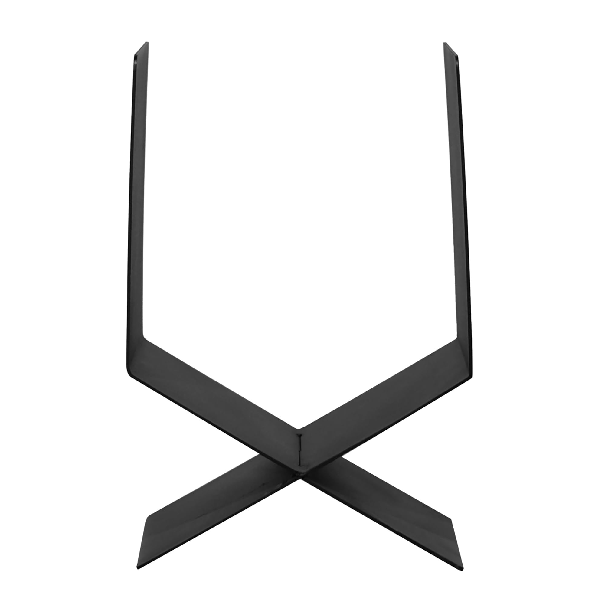 Black Slant Firewood Log Holder for Indoor & Outdoor Use - Perfect for Fireplaces, Patios, and Camping