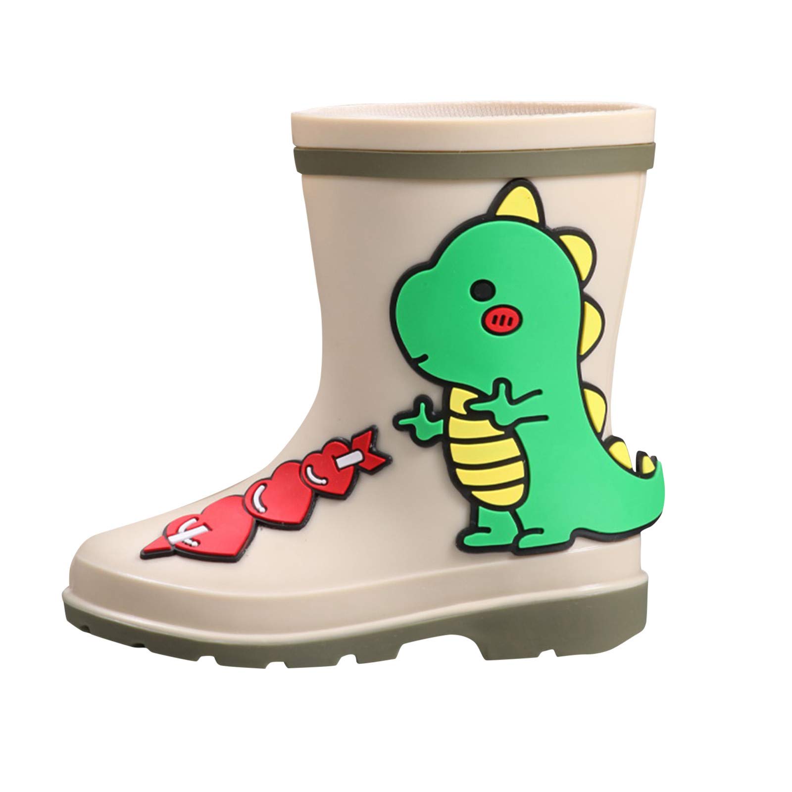 Toddler Dinosaur Rain Boots - Waterproof Kids Shoes for Outdoor Play