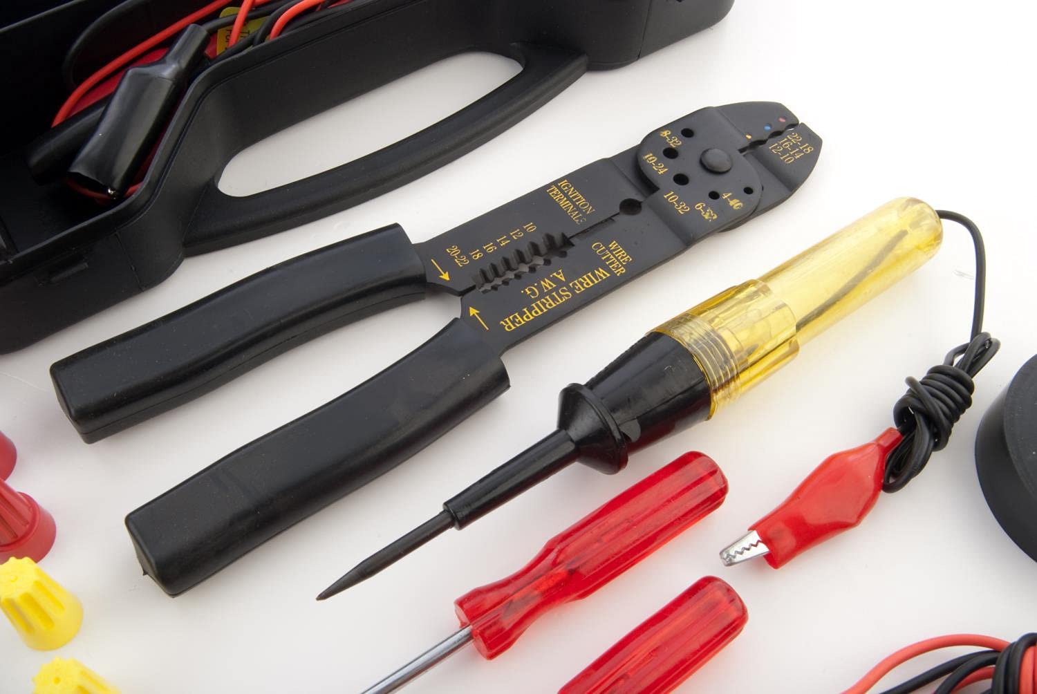 JEGS 285-Piece Electrical Repair Kit with Tools & Case for Car Wiring