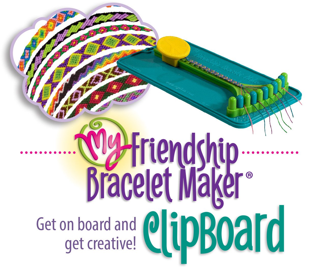 Friendship Bracelet Maker Kit for Kids - DIY Jewelry Making Starter Set with 10 Colorful Threads & Clipboard | Fun Craft Activity for Girls, Teens & Birthday Parties | Perfect for Summer Camps, Sleepovers & Creative Gifts