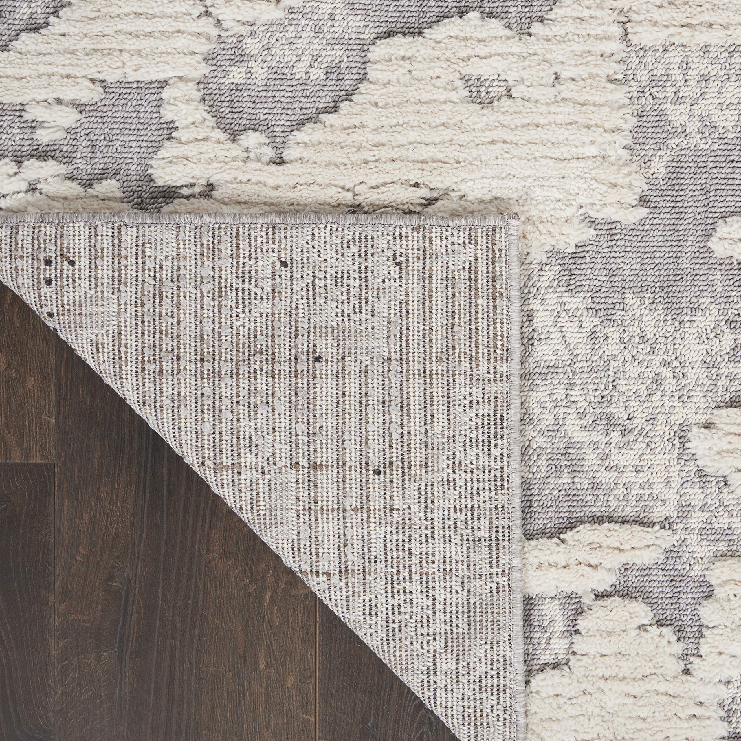 Nourison Textured Contemporary Abstract Ivory/Grey 7'10