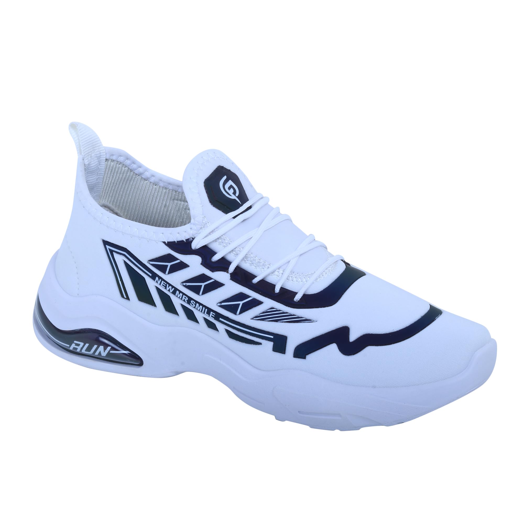 SHOELAMB Men's Reflective Running Shoes - Lightweight Athletic Sneakers for Jogging, Walking & Night Workouts - Breathable Mesh Sports Shoes for Men