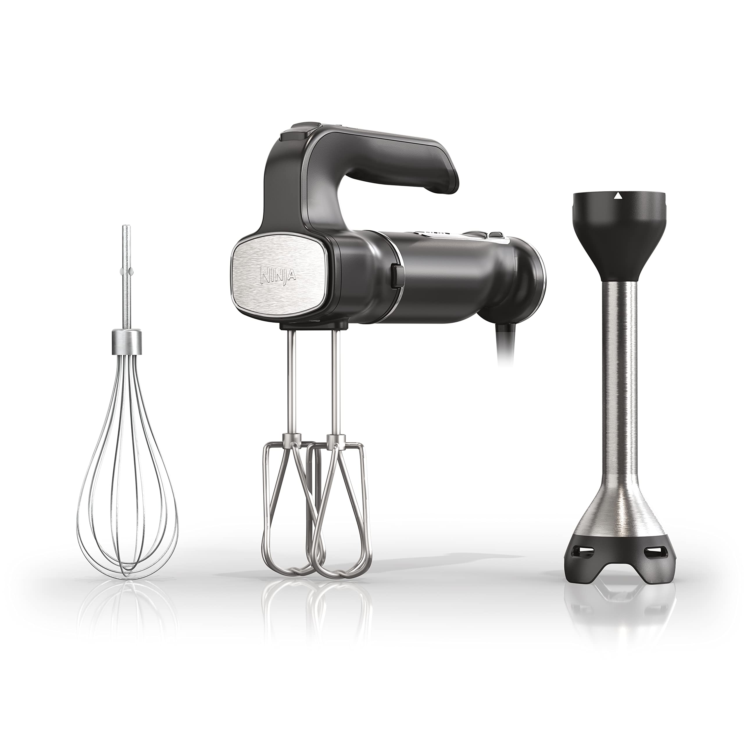 Ninja CI100C Foodi Power Mixer System - 1000W Immersion Blender & Hand Mixer Combo for Smoothies, Soups, Baking - Powerful Kitchen Mixing Tool (Black) - Perfect for Home Cooking, Meal Prep & Professional Chefs