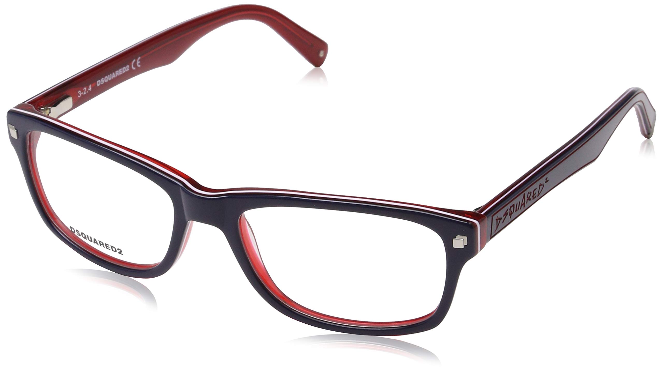 Dsquared2 DQ5113 Unisex Blue Acetate Fashion Eyeglass Frames - Perfect for Everyday Wear, Office & Casual Outfits