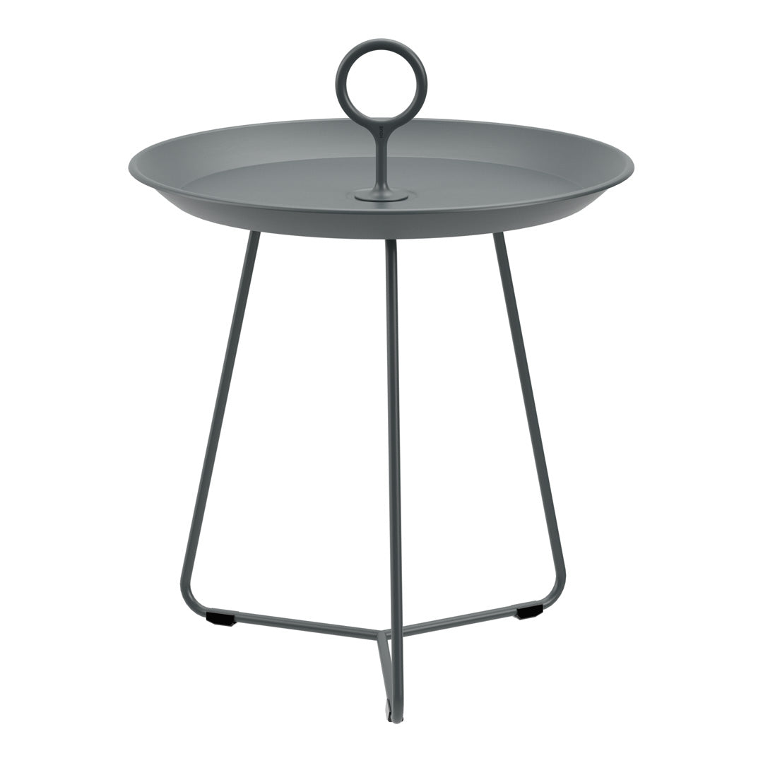 Sturdy Eyelet Outdoor Tray Table - Portable Side Table for Patio, Garden, Pool & Camping - Perfect for Drinks, Snacks & Decor