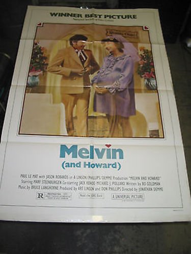 Vintage MELVIN AND HOWARD Original U.S. One Sheet Movie Poster (Jonathan Demme) - Classic Film Memorabilia for Collectors & Home Theater Decor