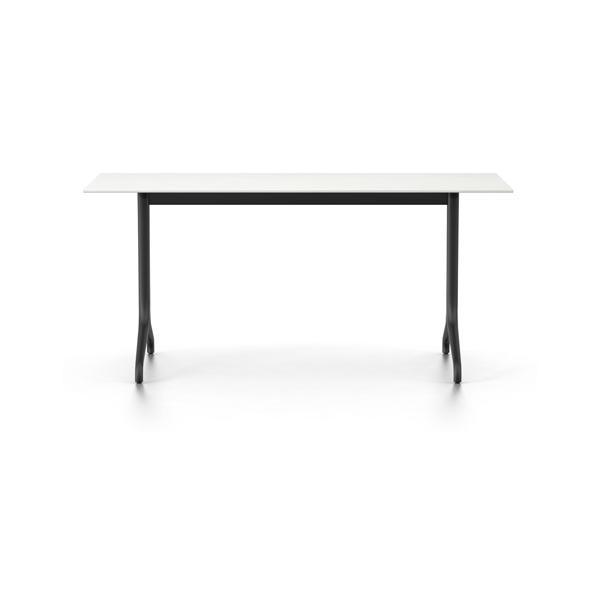 Belleville Bistro Table - Rectangular Outdoor Dining Set for Patio, Garden, Deck or Backyard - Weather-Resistant Metal Frame & Glass Top - Perfect for Entertaining Guests or Relaxing Outside