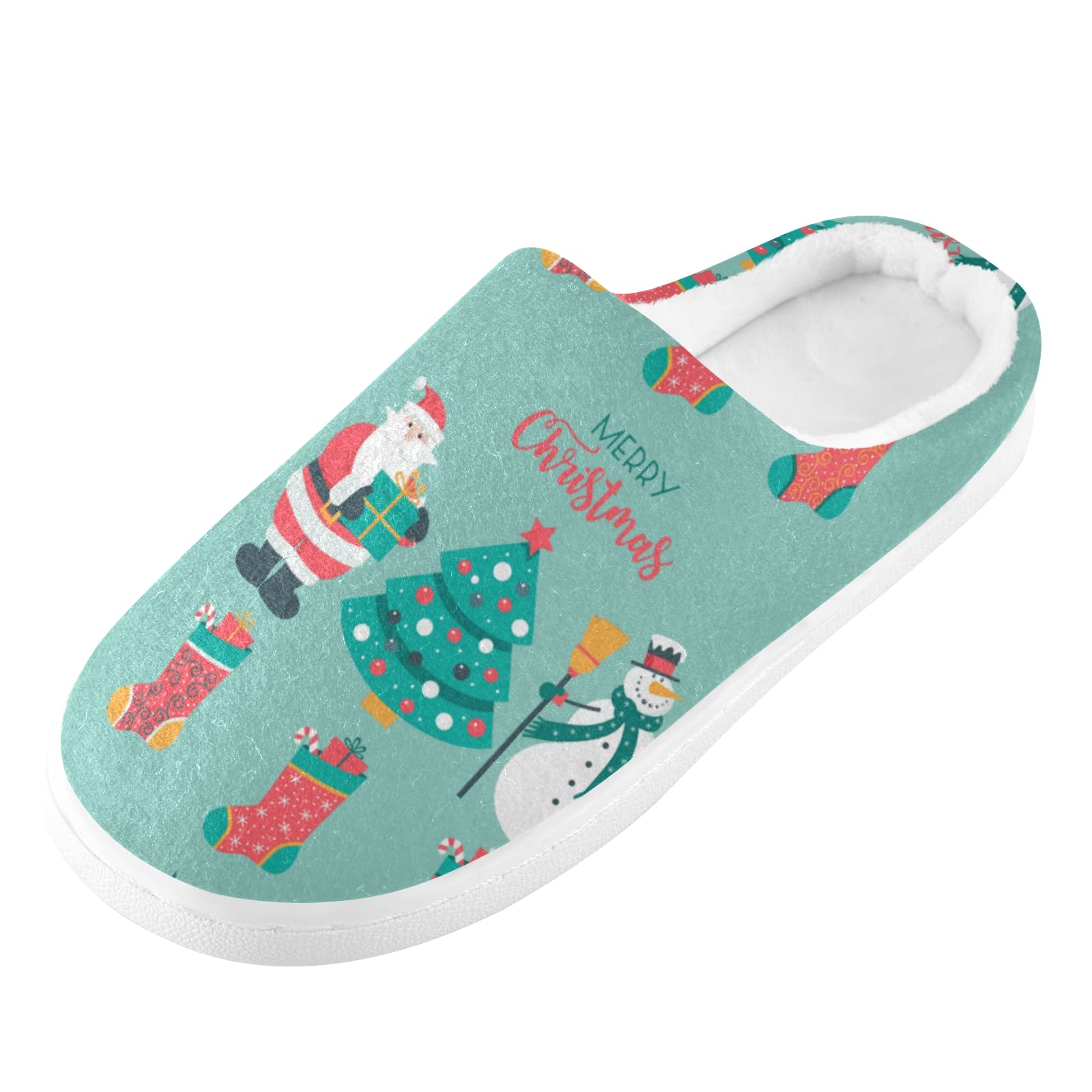 RunningBear Cozy Christmas Slippers for Women - Plush Memory Foam House Shoes with Non-Slip Sole | Warm Fluffy Indoor Slippers | Perfect Gift for Birthday, Holiday & Winter Home Comfort