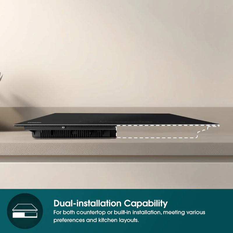 EuropAce EIH7302E 7 Series 30cm Built-in Induction Cooktop - Fast Heating, Energy Efficient, Touch Control for Modern Kitchens
