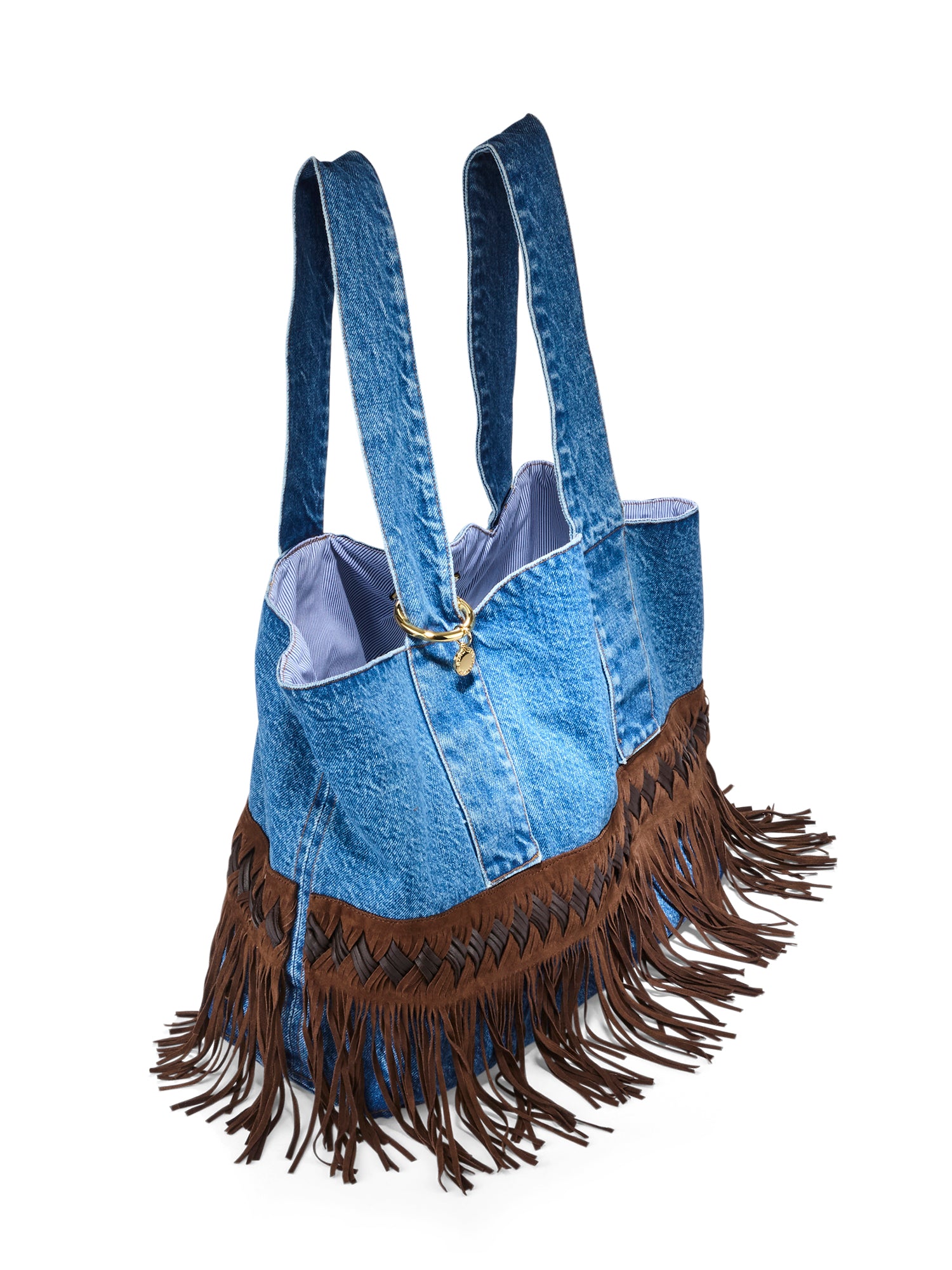 Furissima Stylish Denim Handbag for Women - Trendy Crossbody Purse with Adjustable Strap, Perfect for Daily Use, Shopping & Travel