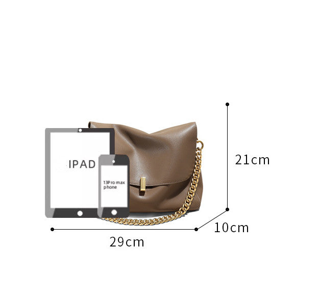 Stylish Crossbody Chain Shoulder Bag for Women - Fashionable & Lightweight Purse for Daily Use, Work, and Evening Events