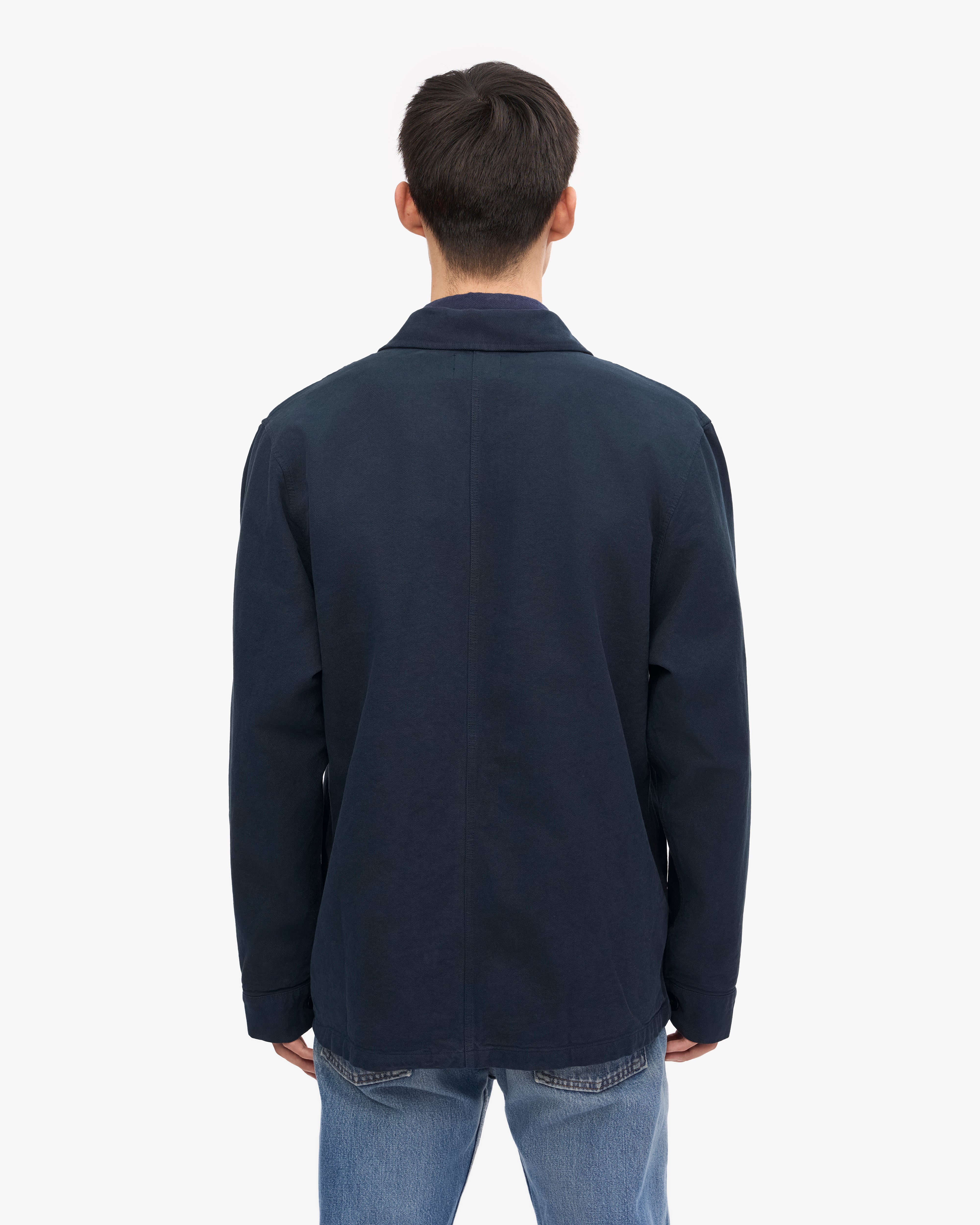 Premium Organic Cotton Workwear Jacket for Men & Women - Navy Blue | Durable & Comfortable for Construction, Farming & Outdoor Work