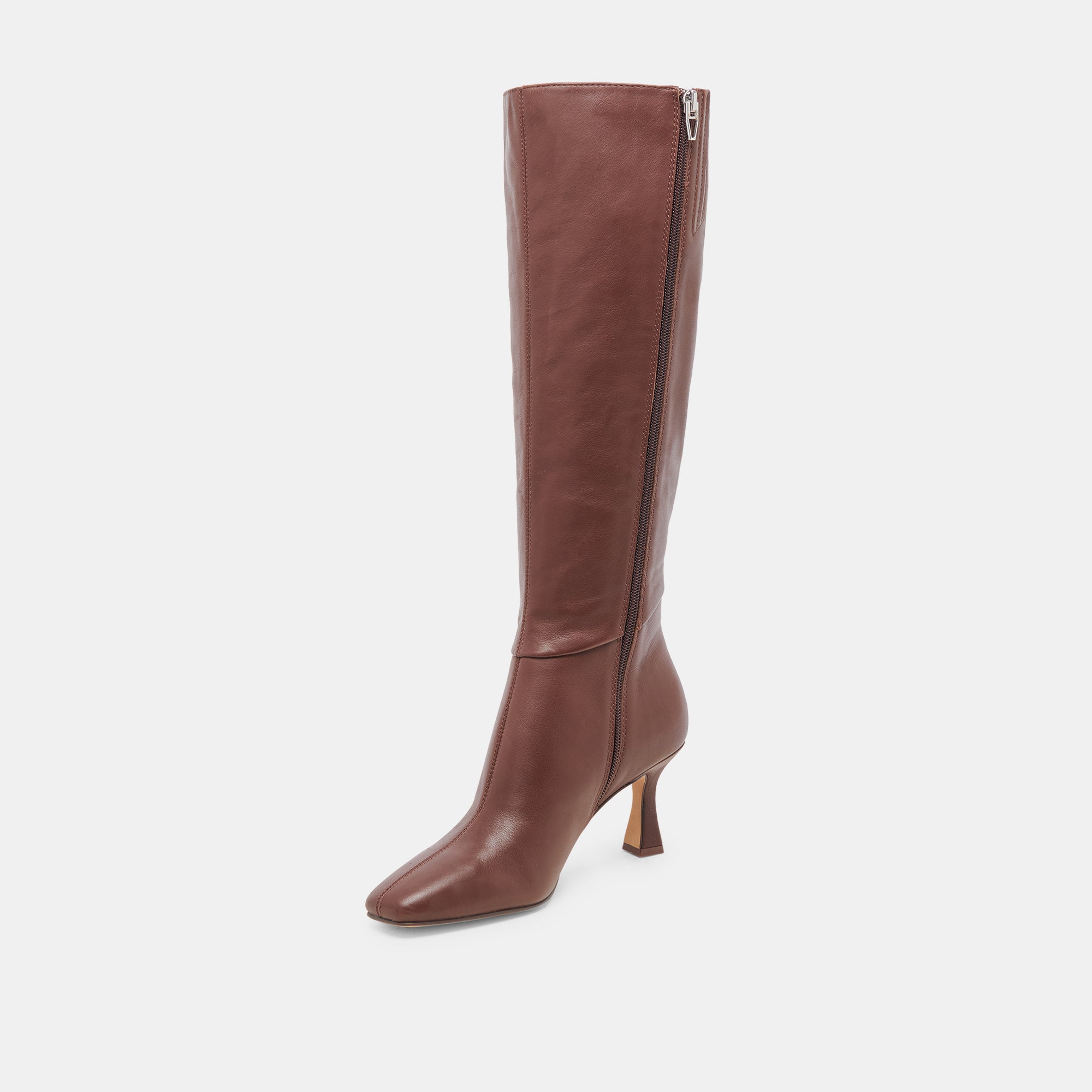 GYRA Extra Wide Calf Boots for Women - Chocolate Brown Leather Ankle Boots for Comfort & Style | Perfect for Work, Casual Outfits & Winter Wear