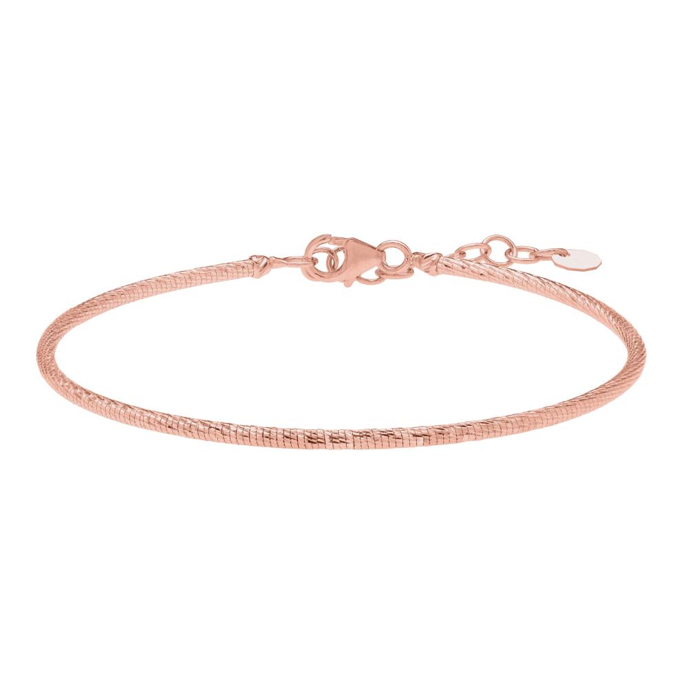 14K Gold Diamond Cut Stackable Bangle Bracelet for Women - Elegant Layering Jewelry for Everyday Wear & Special Occasions