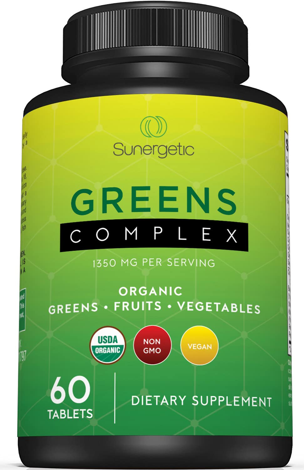 USDA Organic Greens Superfood Tablets - 60 Count | Superfood Powder with Vegetables, Fruits & Polyphenols | Daily Supplement for Energy & Digestion | Perfect for Smoothies, Juicing & On-the-Go Nutrition