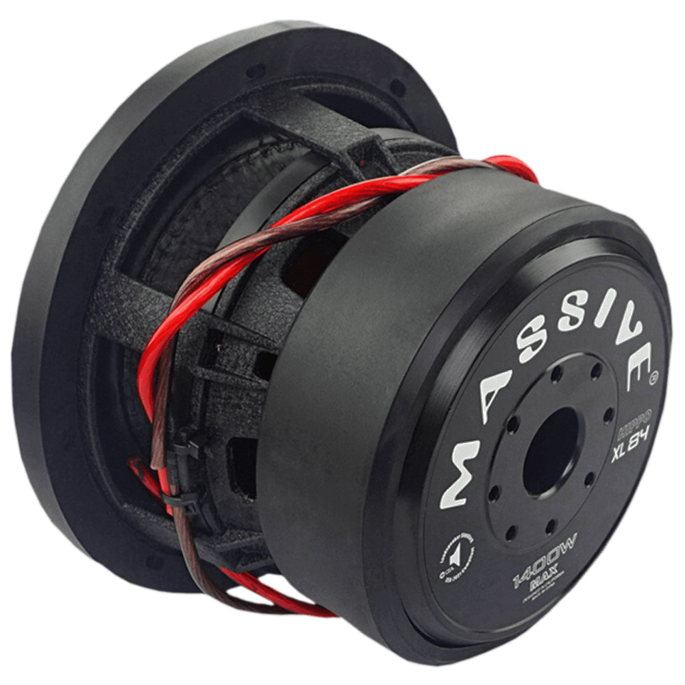 HIPPOXL84 8-Inch 700 Watts RMS Dual 4 Ohm Car Subwoofer - Powerful Bass for Car Audio Systems & Home Theater