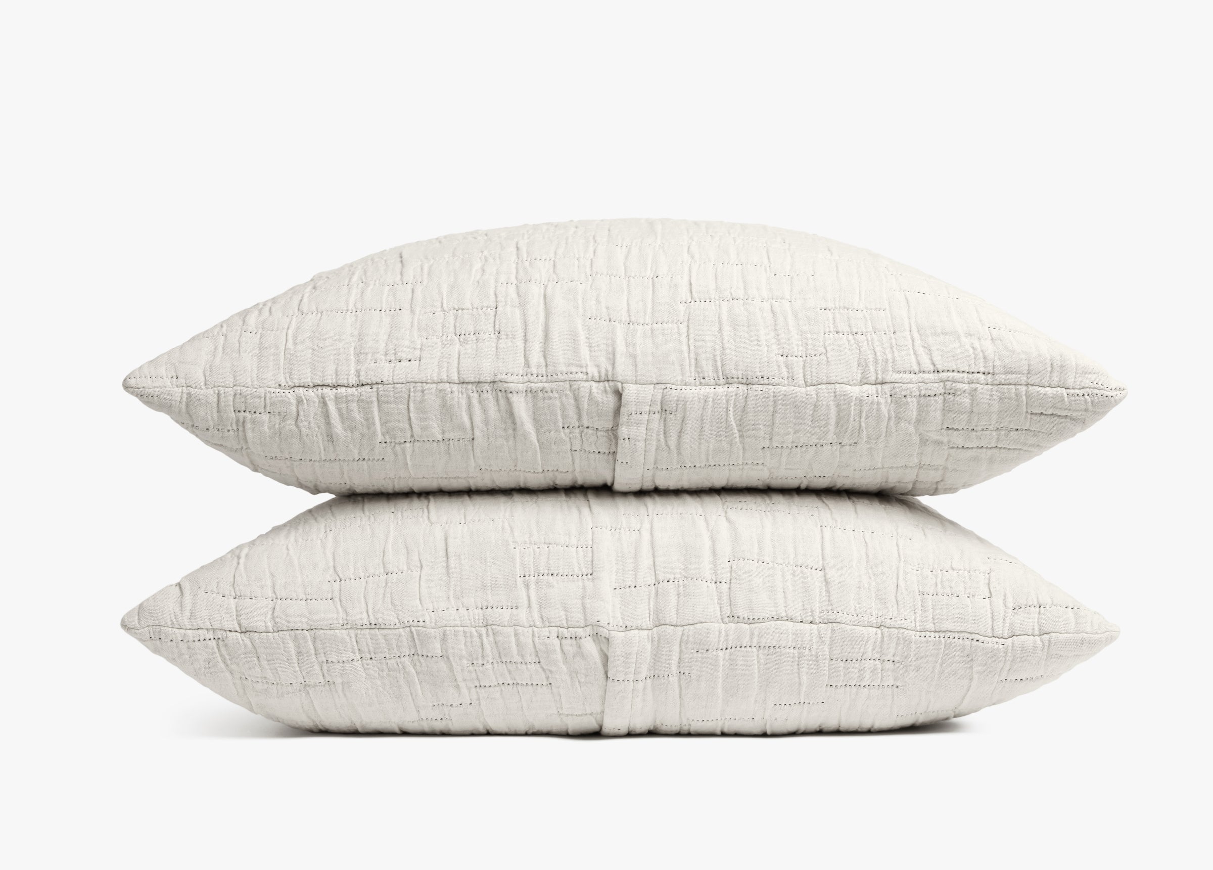 Premium Birch Sham Set (Cream) - Soft & Breathable Organic Cotton Pillowcases for Bedroom, Hotel, Spa - 2 Pack Standard Size (20x26 inches) - Hypoallergenic & Eco-Friendly Home Textiles