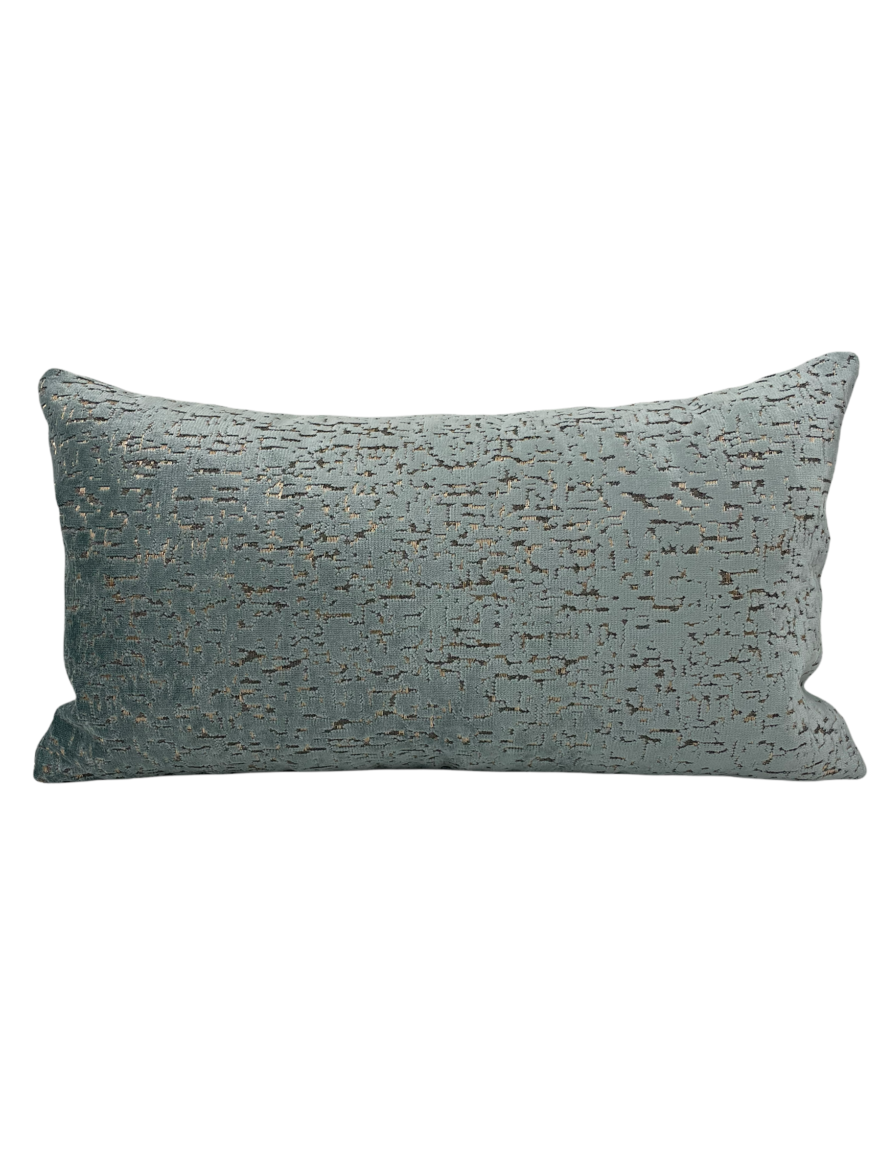 Carrara Ocean Lumbar Pillow 12x22 - Decorative Throw Pillow for Sofa, Bed, Couch - Blue and White Marble Design Home Decor Accent Pillow