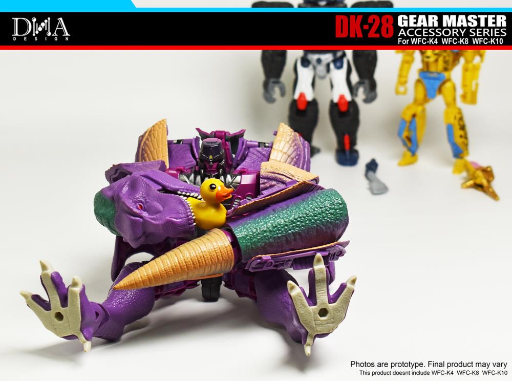 DNA Design DK 28 Gear Master Accessory Set - Upgrade Kit for WFC K4/K8/K10 Transformers Figures - Enhance Your Collection for Display & Battle Scenes