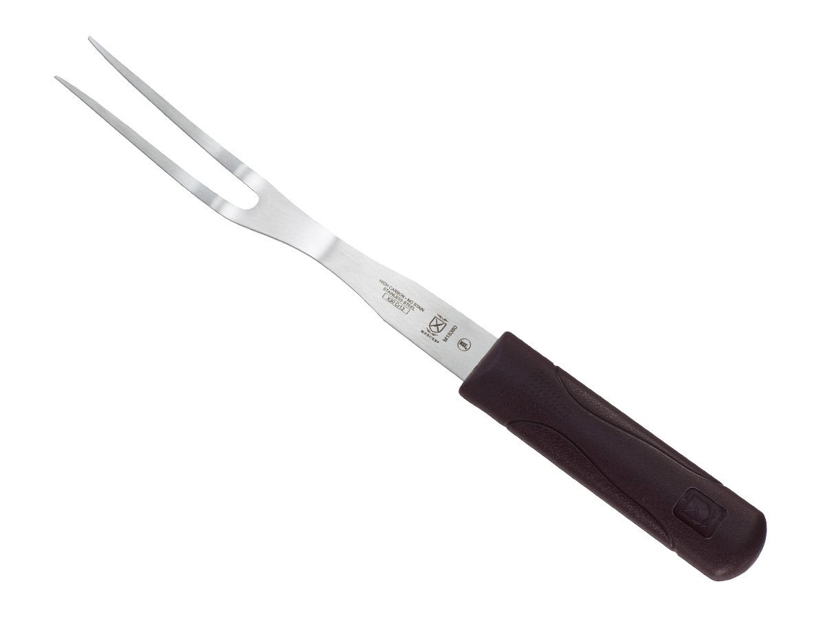 Mercer Culinary Hell's Handle Heat Resistant Cook's Fork - 8 Inch Stainless Steel with 13.5 Inch Overall Length - Perfect for Grilling, BBQ, and Professional Kitchen Use