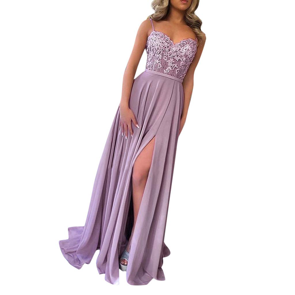 Elegant Summer Long Solid Lace Suspender Dress for Women - Sleeveless Sexy Fashion Dress - Perfect for Beach Parties, Date Nights & Summer Vacations