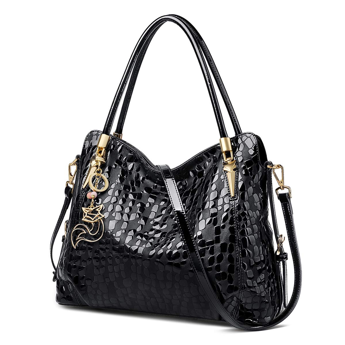 Genuine Leather Women's Large Work Tote Bag - Top Handle Purse Satchel Shoulder Bag for Office, Travel & Everyday Use