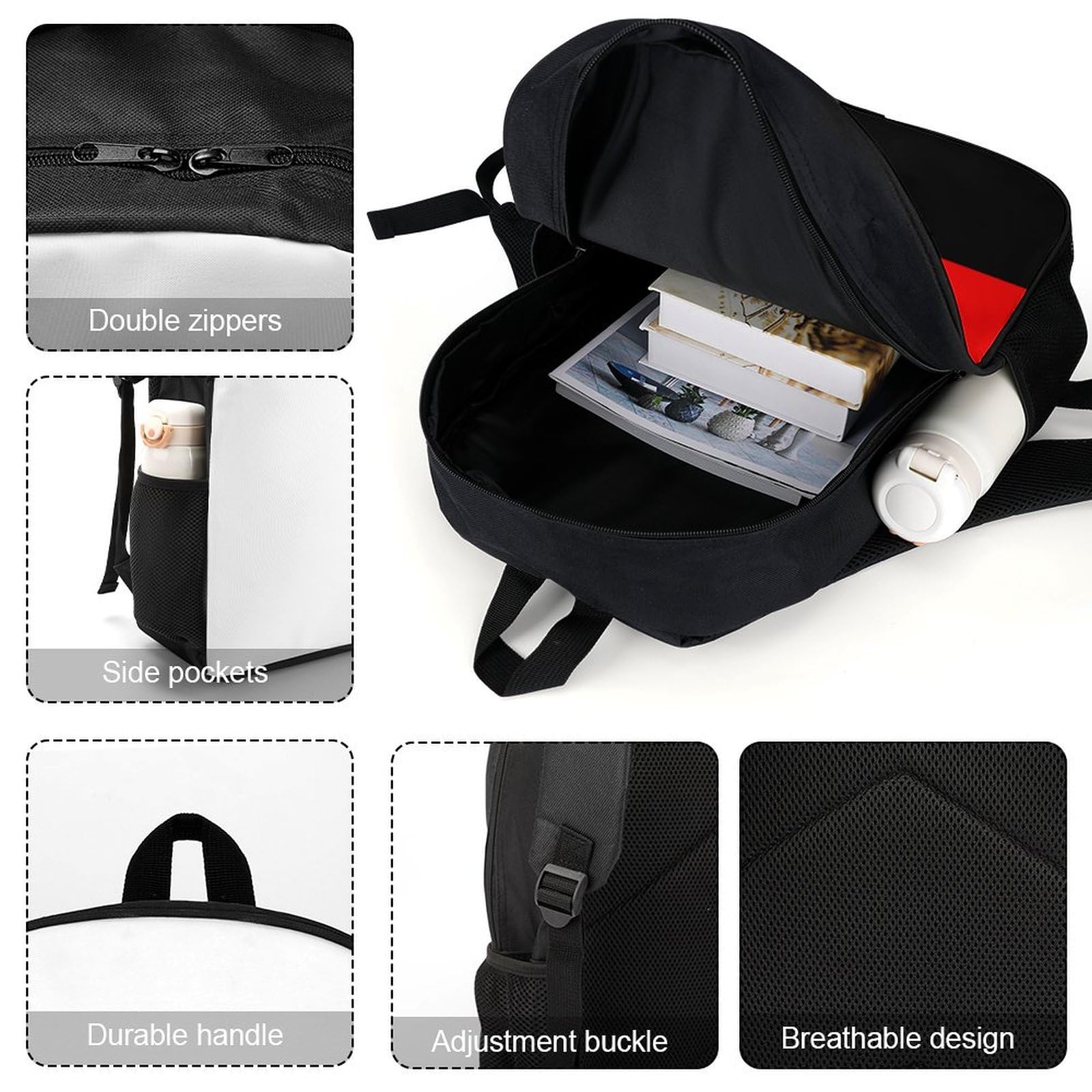 IOEDTHBJ Russia Coat of Arms & Flag 3D Printed Backpack - 17 Inch Laptop Bag for School, Work & Travel | Durable Computer Backpack for Men & Women | Perfect for Students, Professionals & Commuters