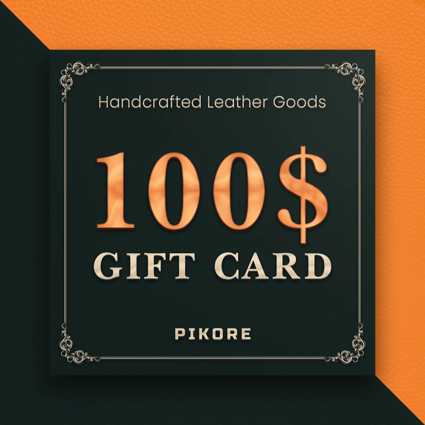 Pikore Genuine Leather Gift Card Holder - Premium RFID Blocking Wallet for Credit Cards & Cash - Perfect for Men & Women - Ideal for Travel, Business, and Everyday Use