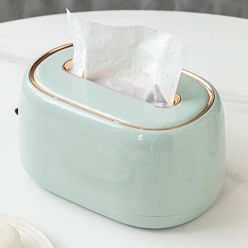 Musite Countertop & Wall Mountable Tissue Box Cover Holder - Stylish Napkin Organizer for Bathroom Vanity, Bedroom, Dresser | Perfect for Home Decor & Organization