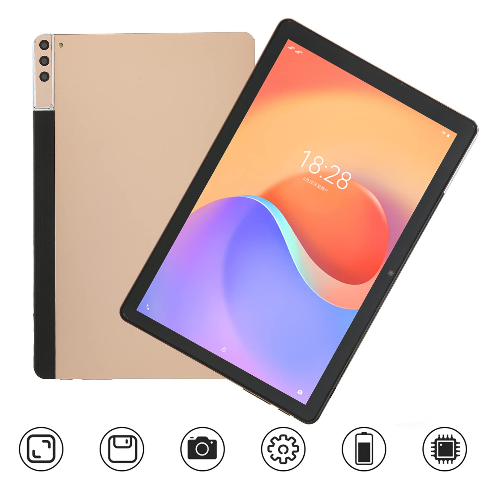 10 Inch Android Tablet with 12GB RAM 128GB ROM - Octa Core CPU, 5G Network, HD 1920x1080 LCD Display - Android 11.0 Tablet PC for Online Learning, Remote Work & Entertainment