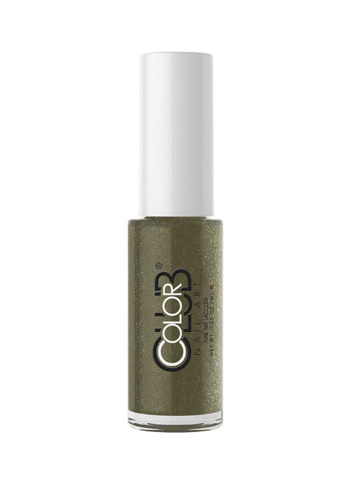 Color Club Nail Art Striper Brush - Olive Green Nail Polish for Professional Salon & DIY Manicures | Long Lasting, High Pigment Formula for Creative Nail Designs | Perfect for Parties, Weddings & Everyday Wear