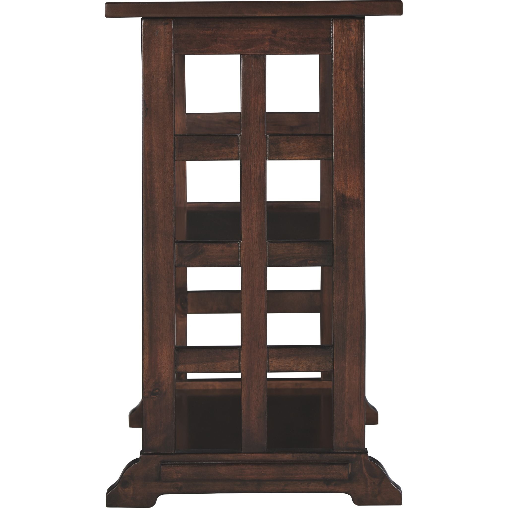 Braunsen Chairside Table - Brown Wooden End Table for Living Room, Bedroom, or Office - Perfect for Holding Lamps, Books, and Drinks