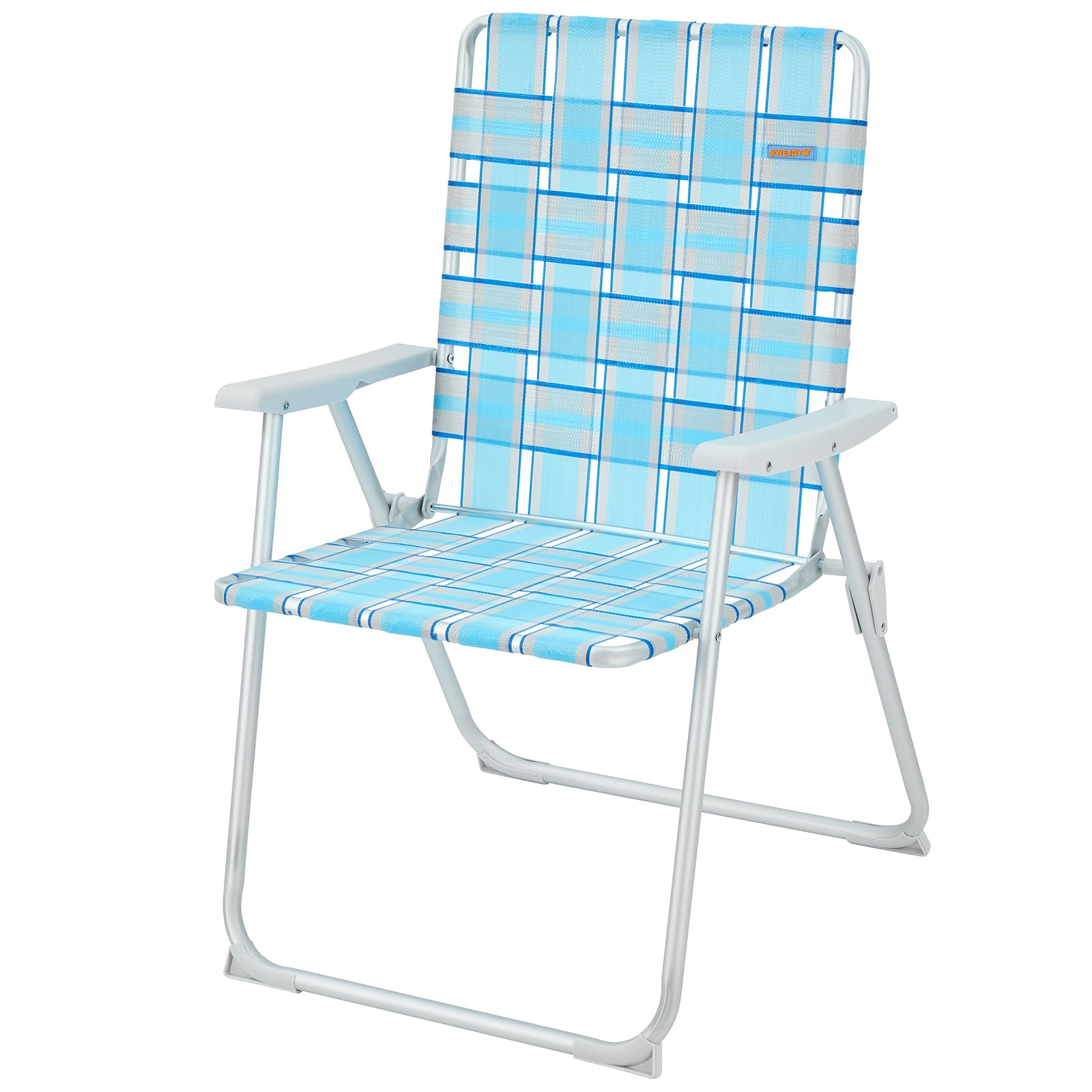 Premium Folding Webbed Lawn & Beach Chair - Heavy Duty Oversized 17