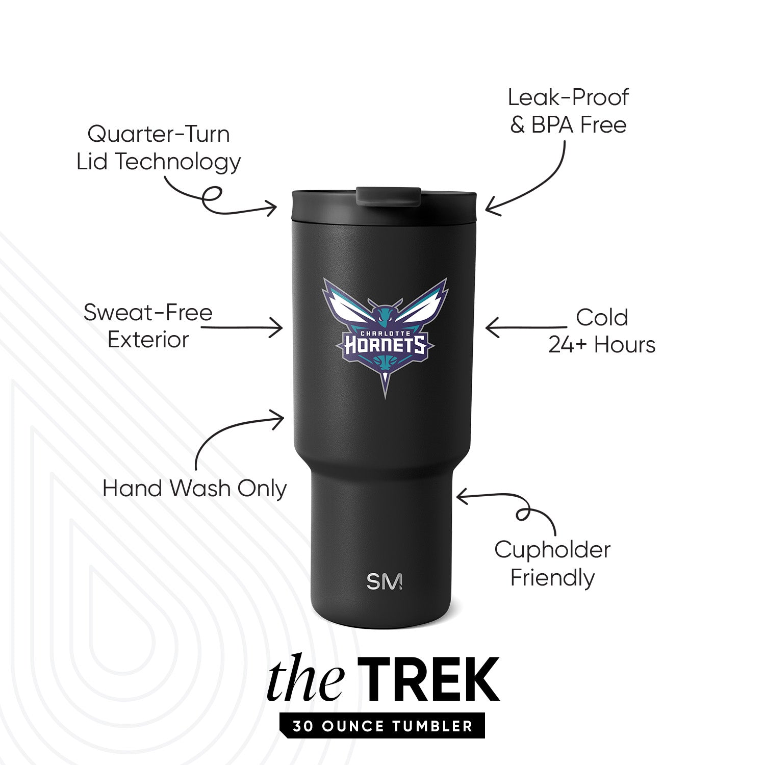 NBA Trek Insulated Stainless Steel Tumbler with Flip Lid - Leakproof Travel Mug for Coffee, Tea & Cold Drinks - Perfect for Basketball Fans, Office, Gym & Outdoor Activities