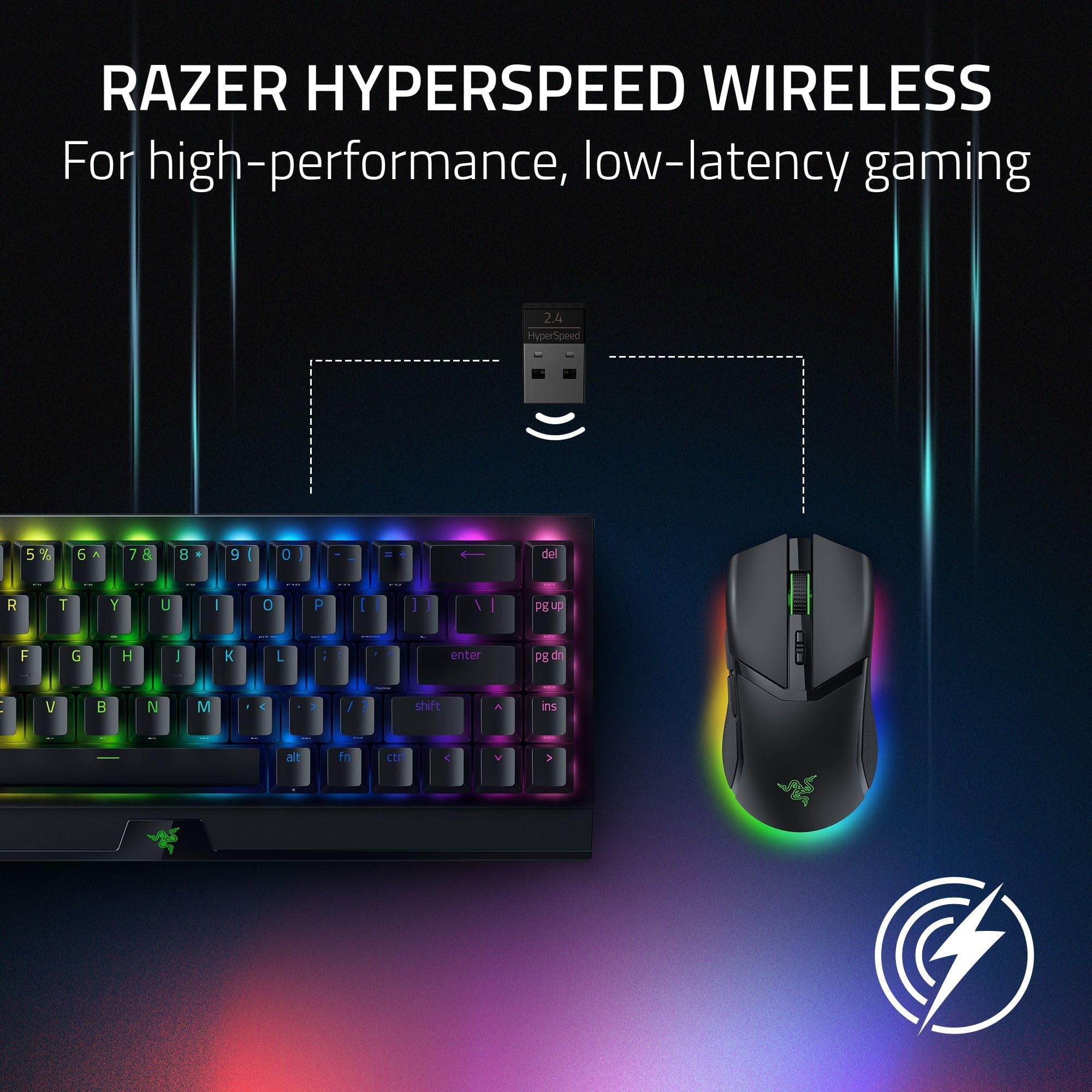 Razer Cobra Pro Wireless Gaming Mouse - 10 Programmable Buttons, Chroma RGB Lighting, 30K DPI Optical Sensor, Gen-3 Optical Switches, 2.4GHz/Bluetooth/USB-C, 170-Hour Battery (Black) - Perfect for PC Gaming, Esports & Professional Workstations