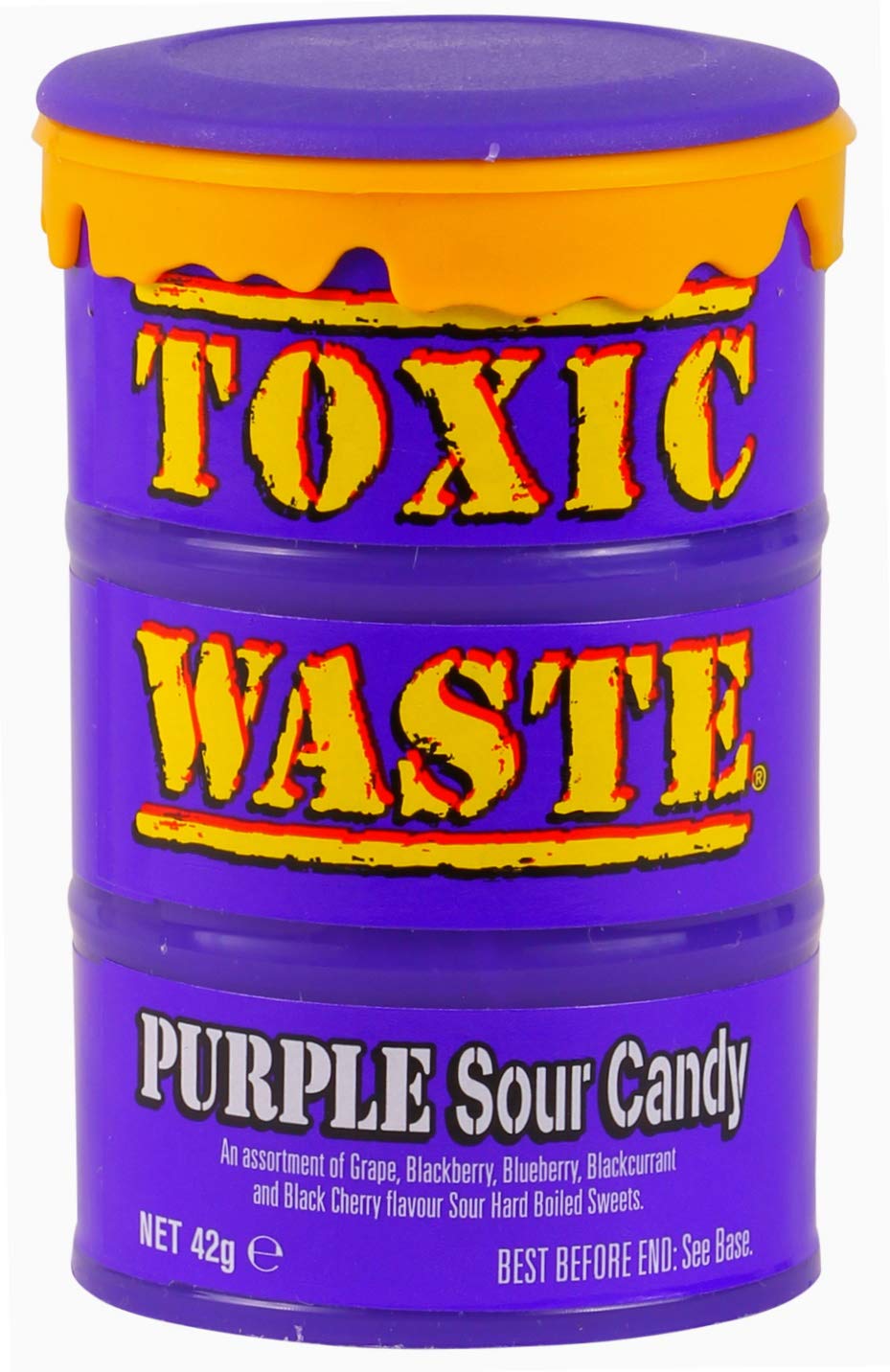 Toxic Waste Sour Candy Assortment - Extreme Sour Hard Candy Mix (Red, Purple, Green) | 3-Pack 42g Each | Perfect for Parties, Halloween Treats & Prank Gifts