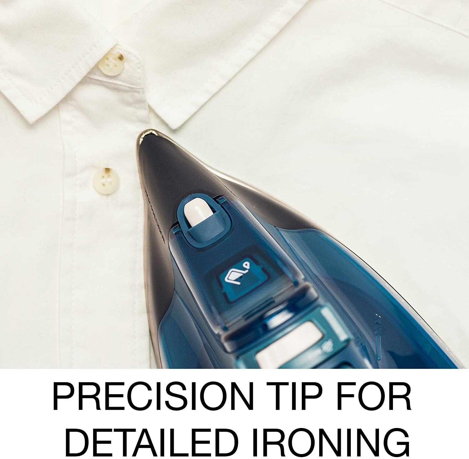 Rowenta Steamcare Iron DW3180 - Powerful Steam Iron with Stainless Steel Soleplate & Anti-Calc System | Perfect for Home & Office Use | Factory Refurbished with Full Warranty | Ideal for Wrinkles Removal & Fabric Care