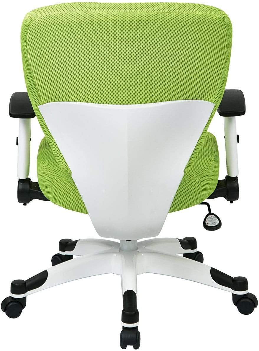 Office Star 5200W Fabric Mesh Office Chair with Fun Colors - Ergonomic Adjustable Swivel Task Chair for Home & Office Workspace