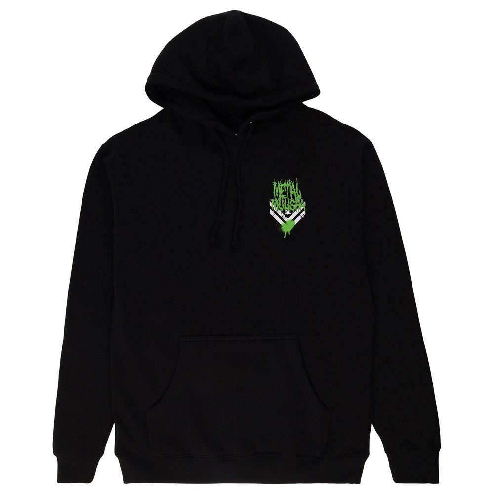 Metal Mulisha Split Heavy Hoodie for Men - Thick Warm Zip Up Hooded Sweatshirt for Winter, Motorcycle Riding & Outdoor Activities
