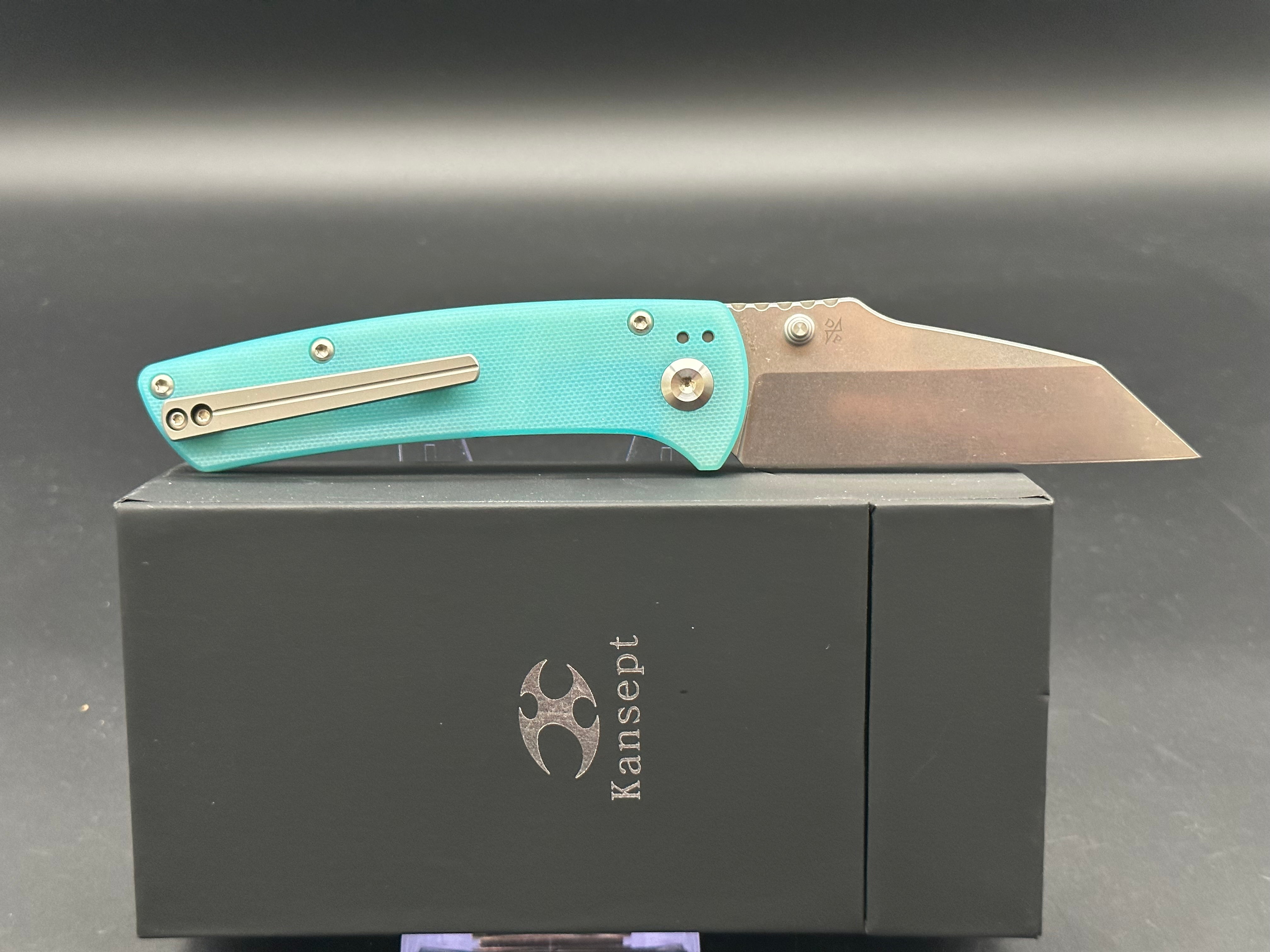 Kansept Main Street Folding Pocket Knife - Tiffany Blue EDC Knife for Outdoor, Camping & Everyday Carry
