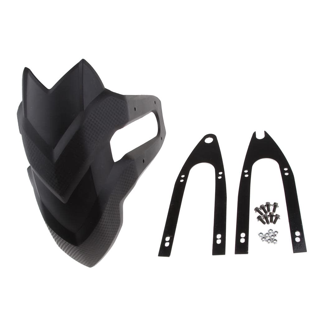 FLAMEER Universal Motorcycle Rear Tire Mudguard Fender Cover with Mounting Kit - Fits Kawasaki Z250 & Other Street Bikes | Waterproof Protection for All Weather Riding & Commuting