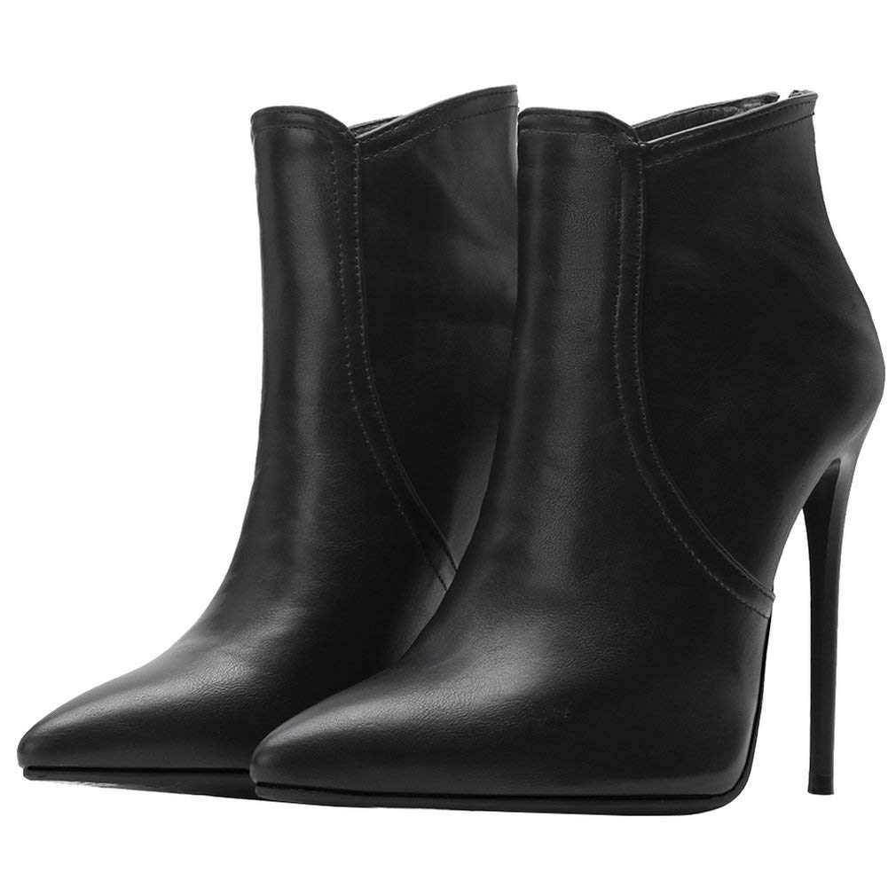 Caradise Women's High Heel Pointed Toe Stiletto Boots - Zip Up Dress Ankle Booties for Party, Date Night & Office Wear | Comfortable & Stylish Women's Fashion Shoes