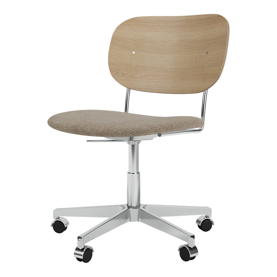 Ergonomic Office Chair with Padded Seat, Swivel Base & Smooth-Rolling Casters - Perfect for Home Office, Gaming & Workspace Comfort