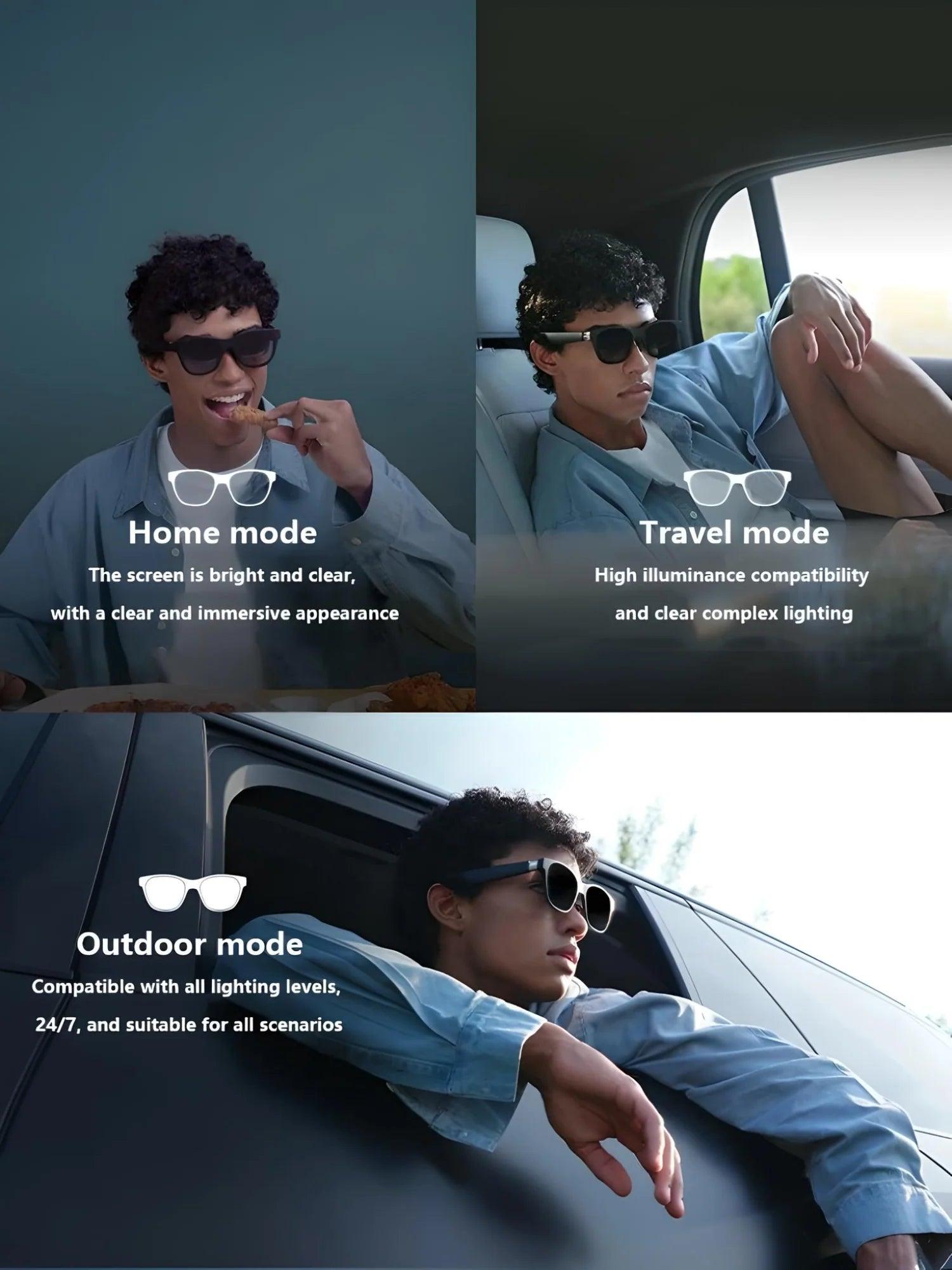 XReal Air 2 Pro Smart Glasses - AR Augmented Reality Glasses with OLED Display, Hands-Free Control for Gaming, Movies & Productivity | Wearable Tech for Work & Entertainment