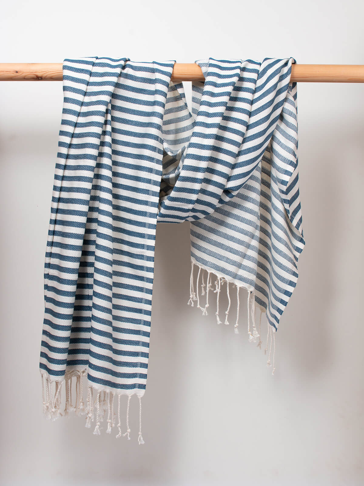 Sorrento Hammam Towel - Premium 100% Cotton Turkish Bath Towel in Indigo Blue | Soft, Absorbent & Quick-Drying for Spa, Beach & Home Use