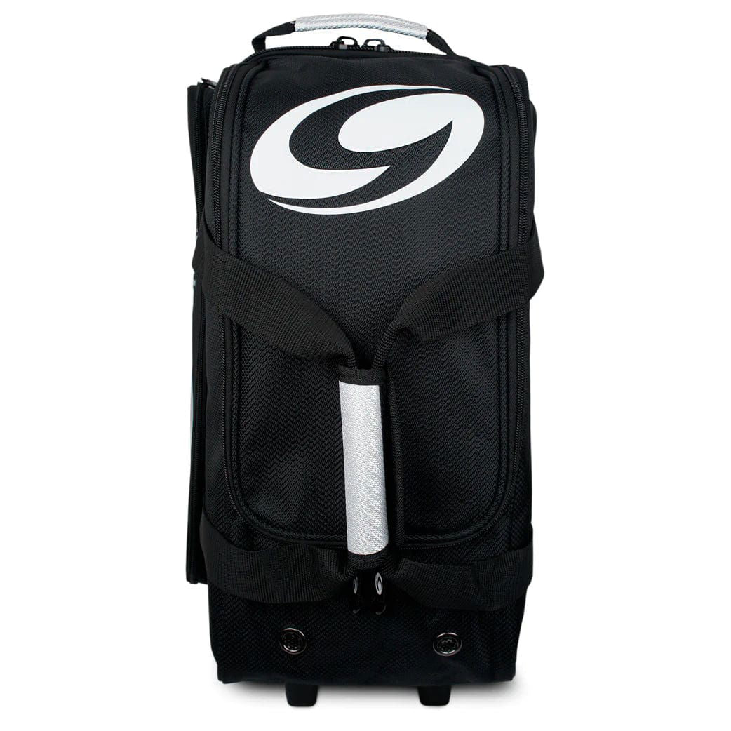 Genesis Sport 2 Ball Roller Bowling Bag - Black | Durable & Lightweight Bowling Ball Carrier for League Play & Tournaments | Perfect for Bowling Enthusiasts & Pro Players
